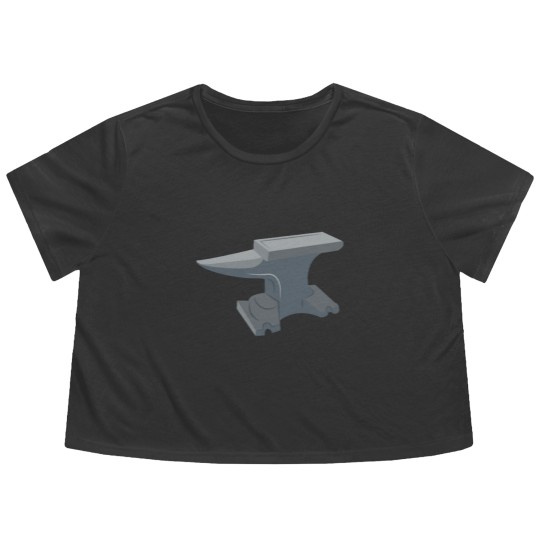 Discover Blacksmith Anvil Flowy Cropped Tees