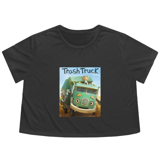 Discover hank and trash truck cartoon Flowy Cropped Tees