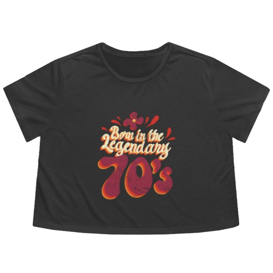 Discover Born in the legendary 70s - 70s - Flowy Cropped Tees