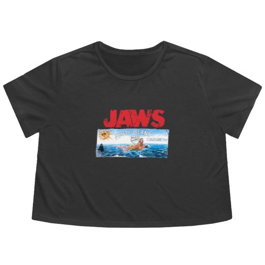 Discover Jaws Amity Island Movie Flowy Cropped Tees