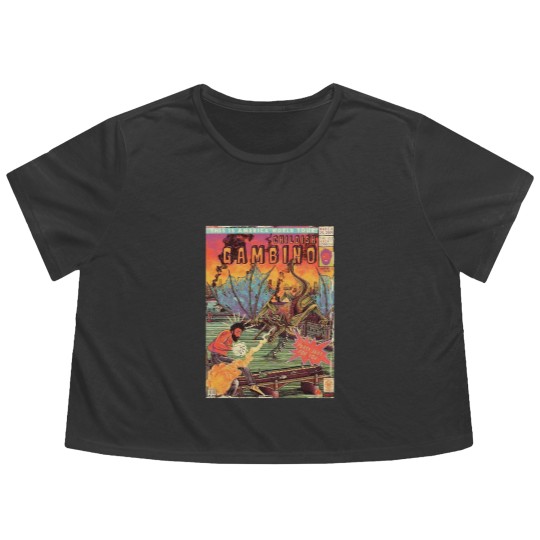 Discover Comic World Tour Gambino  Comic World Tour Gambino Flowy Cropped Tees