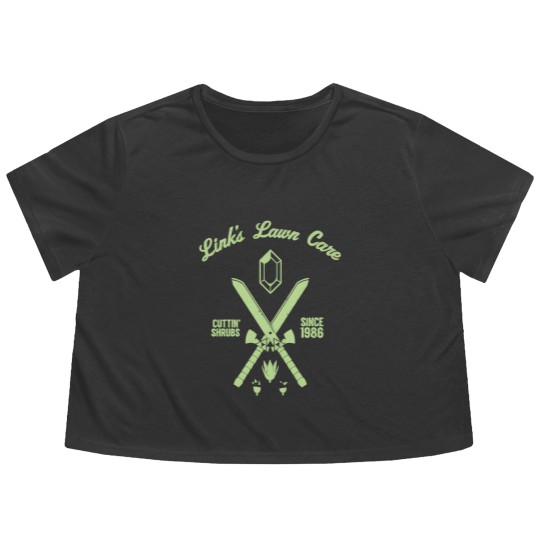Discover Links Lawn Care Flowy Cropped Tees