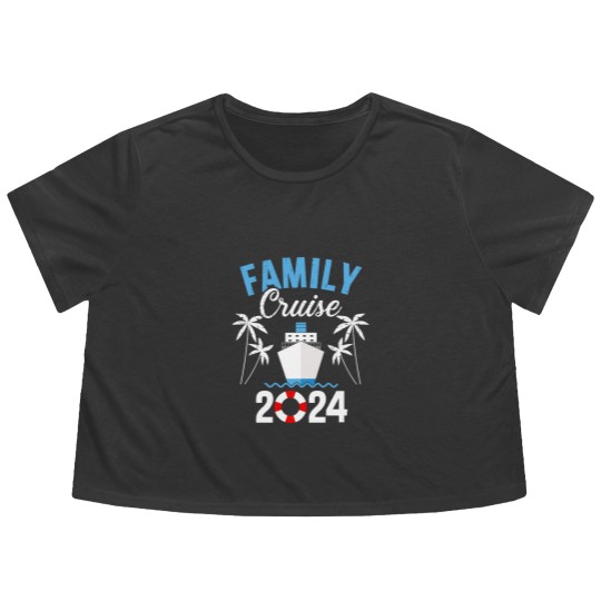 Discover Family cruise 2023 for cruising ship vacation Flowy Cropped Tees