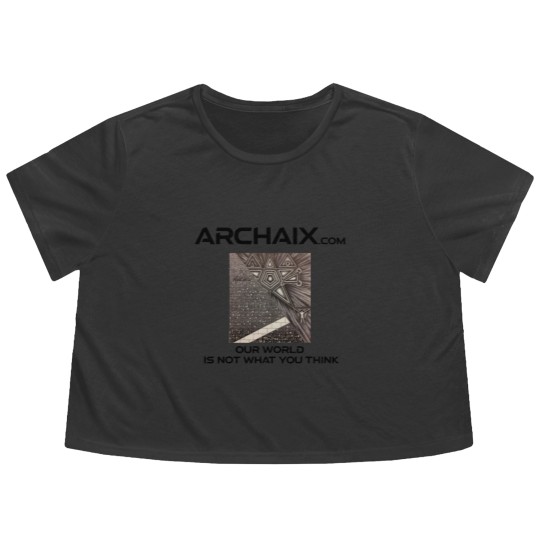 Discover Archaix - Our World Is Not What You Think Flowy Cropped Tees