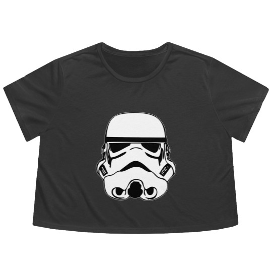 Discover illustration Stormtrooper Drawing Stencil stormtrooper white face star Flowy Cropped Tees