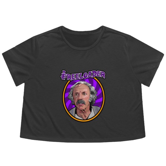 Discover Grandpa Joe Is The Og Freeloader Sticker Flowy Cropped Tees
