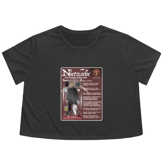 Discover Nietzsche Action Figure Flowy Cropped Tees