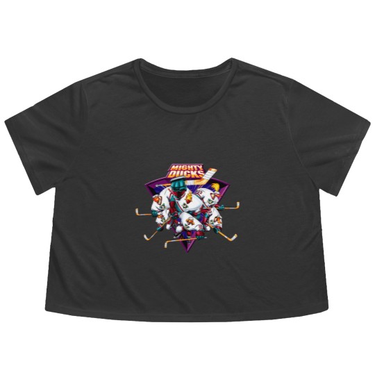 Discover Vintage Mighty Ducks Flashs Flowy Cropped Tees