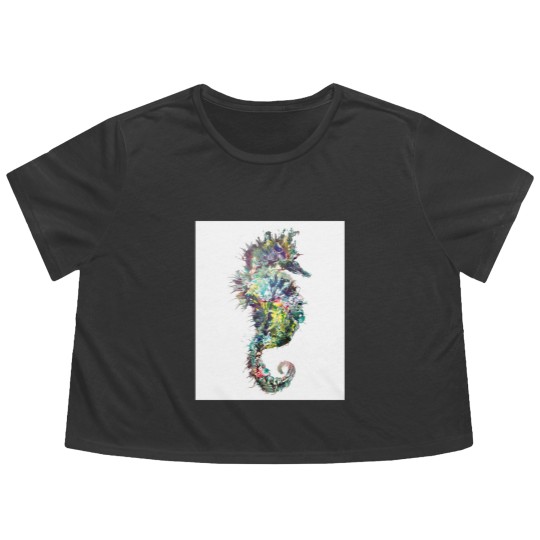 Discover Ladies , Seahorse, Seahorse Flowy Cropped Tees