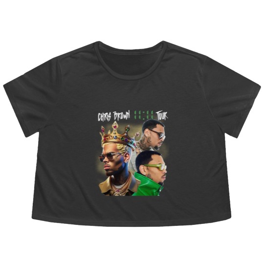 Discover Chris Brown Flowy Cropped Tees, Chris Brown 11:11 Tour 2024 Flowy Cropped Tees, Chris Brown Breezy Flowy Cropped Tees