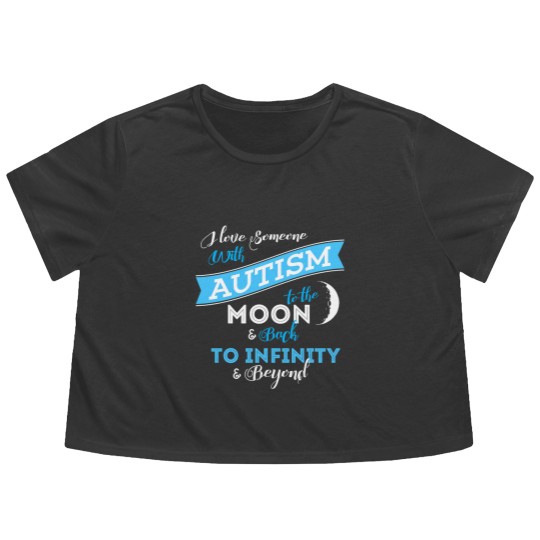 Discover AUTSIM MOM - GRANDPA - GRANDMA - DAD - AUTISM GIFT Flowy Cropped Tees