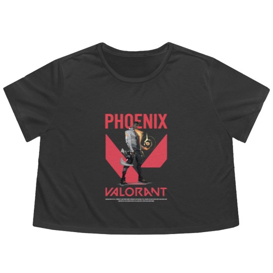 Discover Phoenix Valorant Flowy Cropped Tees