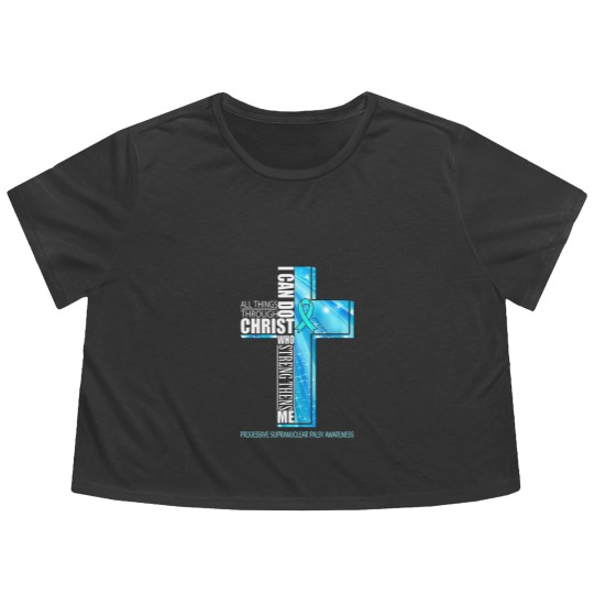 Discover Progressive Supranuclear Palsy Awareness Christian Flowy Cropped Tees