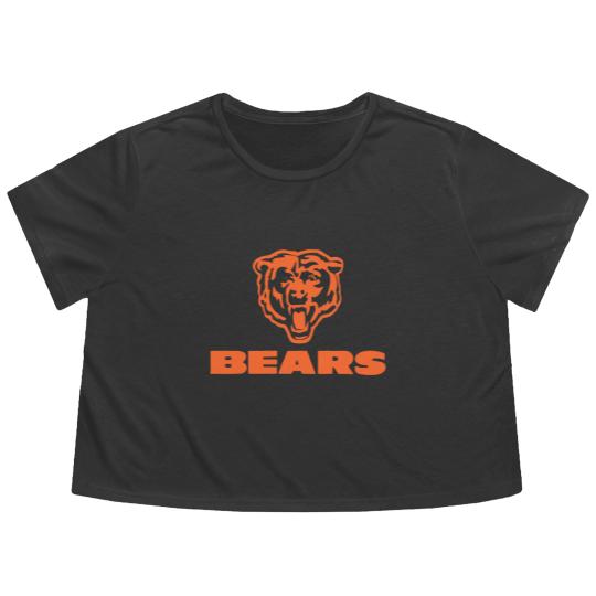 Discover Vintage Chicago Bears Flowy Cropped Tees