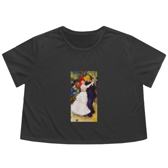 Discover Auguste Renoir - Dance At Bougival Flowy Cropped Tees