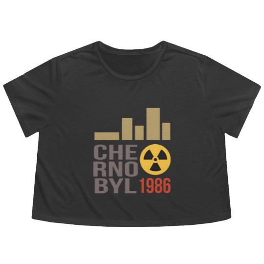 Discover Chernobyl 1986 Flowy Cropped Tees