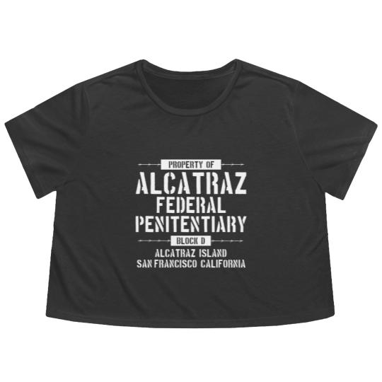 Discover Alcatraz - California - The Rock - Jail - Prison Flowy Cropped Tees