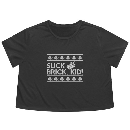 Discover Suck brick, kid! Flowy Cropped Tees