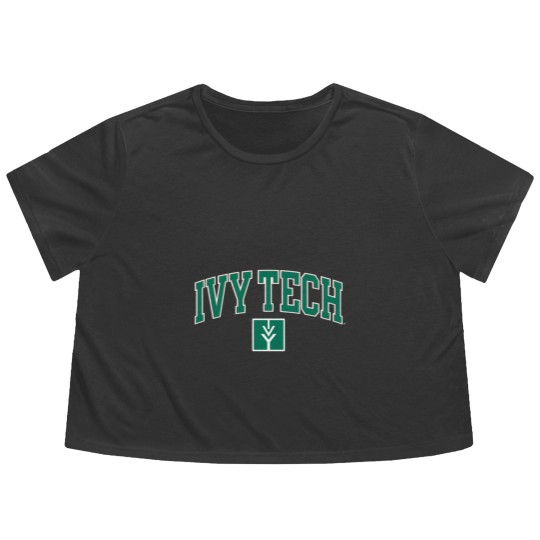 Discover ivy tech arch over gray officially licensed Flowy Cropped Tees