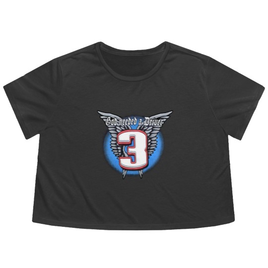 Discover Vintage Dale Earnhardt Sr. no. 3 God Needed a Driver Flowy Cropped Tees