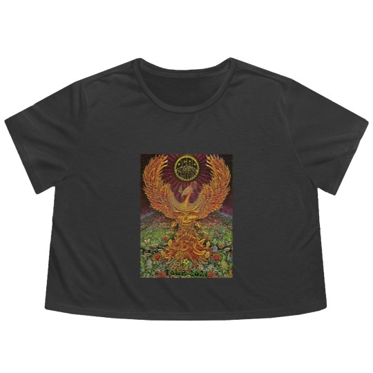 Discover Grateful Phoenix Dead Flowy Cropped Tees