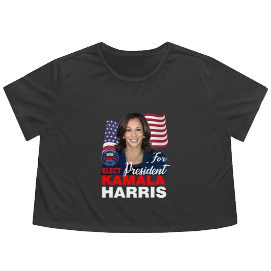 Discover KAMALA HARRIS FOR PRESIDENT Flowy Cropped Tees