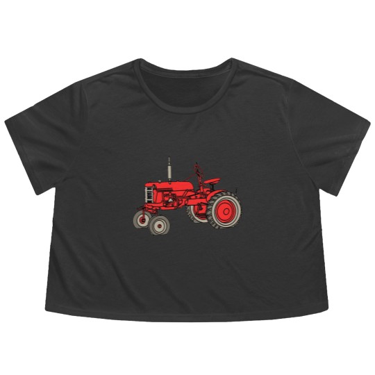Discover Farmall Tractor Flowy Cropped Tees