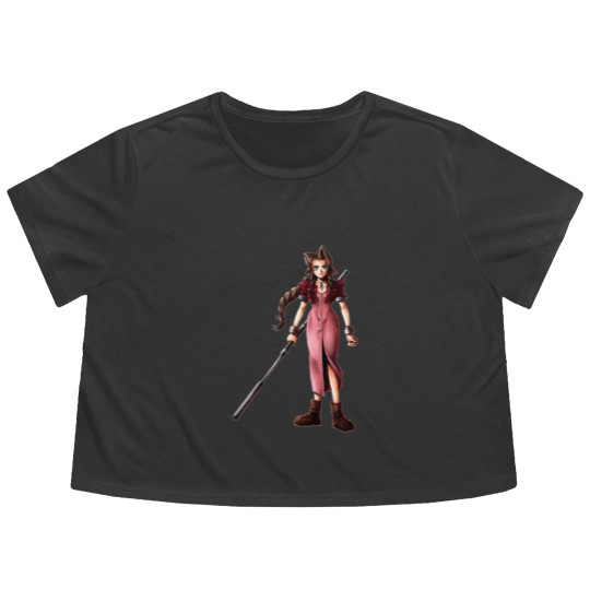 Discover Final Fantasy VII - AerithFinal Fantasy VII - Aerith Flowy Cropped Tees