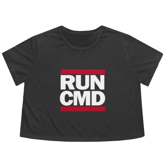 Discover RUN CMD Flowy Cropped Tees