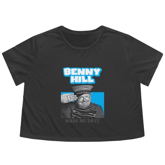 Discover Benny Hill Made Me Do It Flowy Cropped Tees