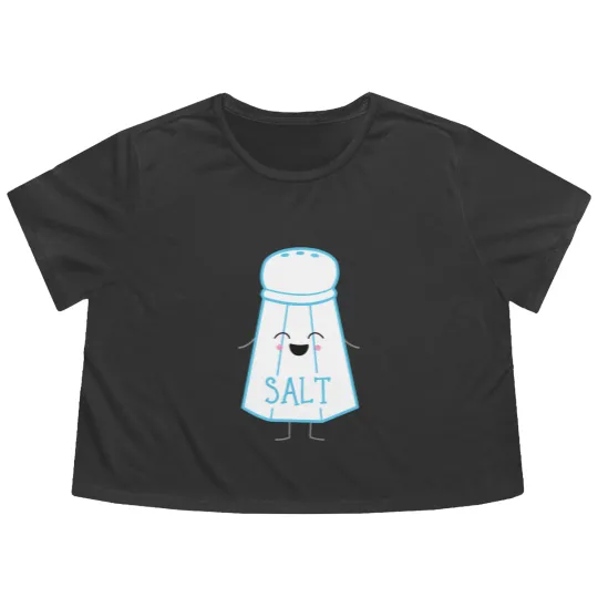 Discover Salt Shaker Costume Flowy Cropped Tees