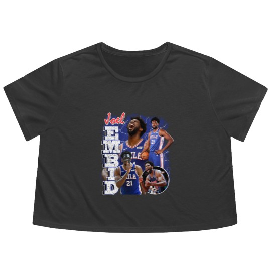 Discover Joel Embiid Vintage Flowy Cropped Tees, Joel Embiid Flowy Cropped Tees