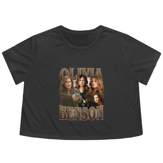 Discover Olivia Benson Law and Order Flowy Cropped Tees, Retro Olivia Benson Flowy Cropped Tees