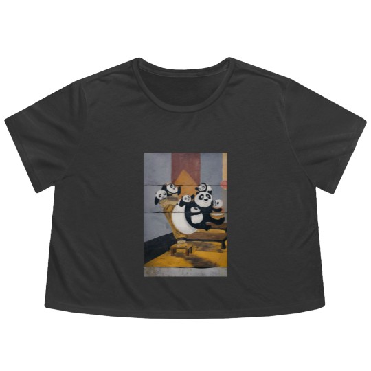 Discover Kung fu panda Flowy Cropped Tees