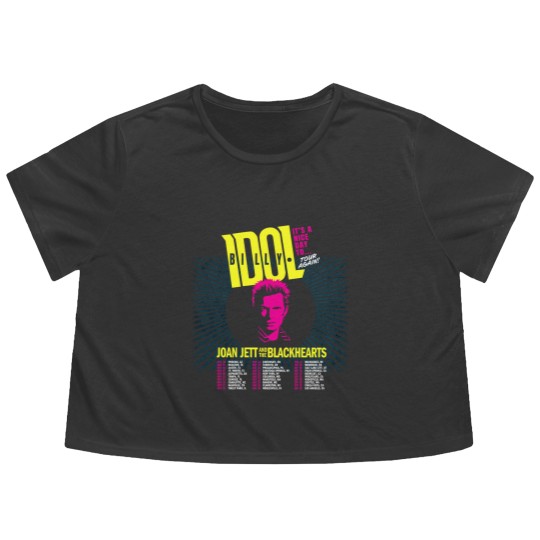 Discover Billy Idol It s a Nice Day to Tour Again Tour 2025 All Size Flowy Cropped Tees