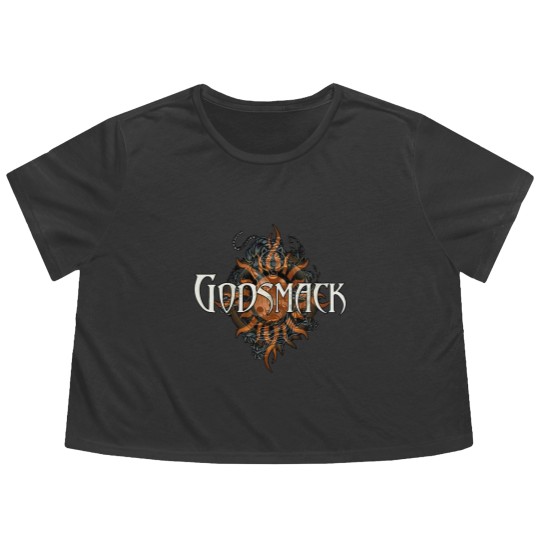 Discover Godsmack Flowy Cropped Tees, Godsmack With Staind 2023 Tour Flowy Cropped Tees, Godsmack Rock Band Tour Flowy Cropped Tees