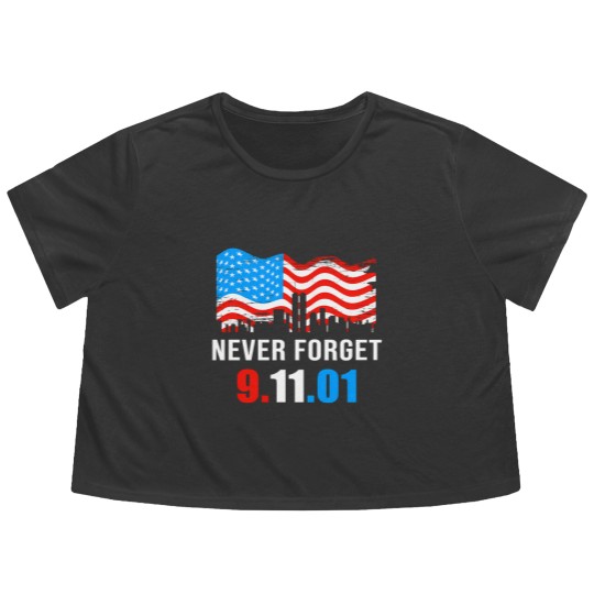 Discover patriot day 9 11 Flowy Cropped Tees