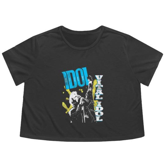 Discover Billy Idol - Vital Idol Flowy Cropped Tees
