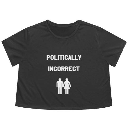Discover political incorrect hetero couple gift idea Flowy Cropped Tees