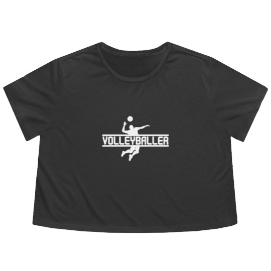 Discover Volleyball Volleyball Volleyball Volleyball Flowy Cropped Tees