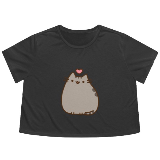 Discover Pusheen Kitten Cuteness Flowy Cropped Tees