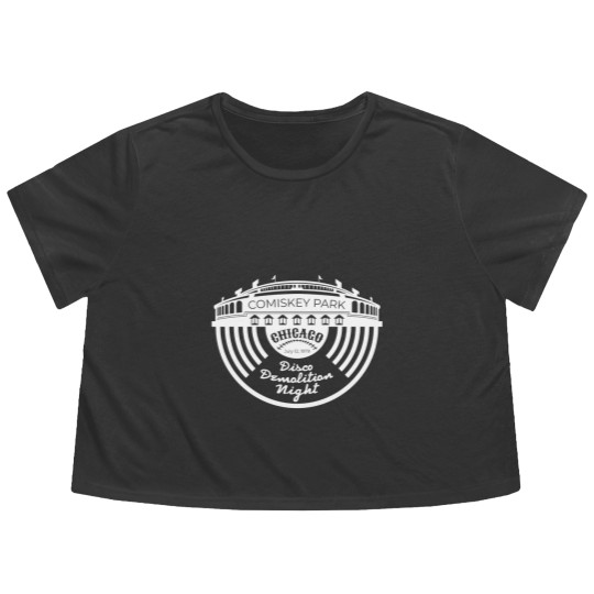 Discover old comiskey park vintage disco demolition night Flowy Cropped Tees