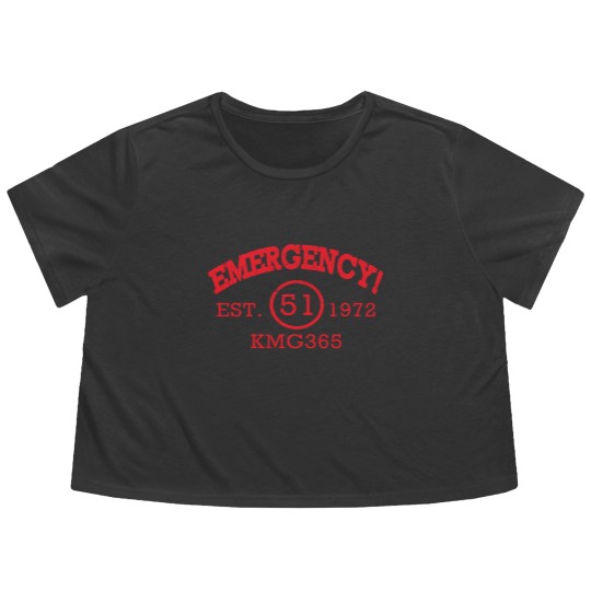 Discover Emergency Est 1972 KMG365 Flowy Cropped Tees