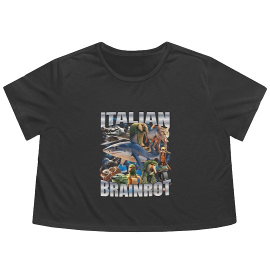 Discover Italian Brain Tralalero Tralala - Tralalero Tralala - Flowy Cropped Tees