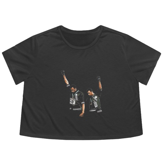 Discover Tommie-Smith-John-Carlos-And-The-1968-Black-Power-Salute BEAUTY Flowy Cropped Tees