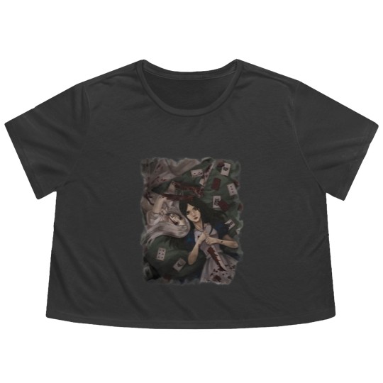 Discover Alice madness Flowy Cropped Tees