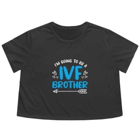 Discover IVF Brother Transfer Day Embabies Embryo Flowy Cropped Tees