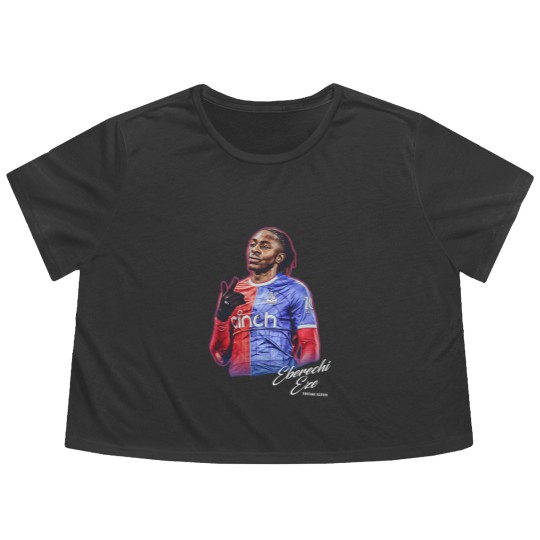Discover Eberechi Eze Flowy Cropped Tees, Crystal Palace Flowy Cropped Tees, Soccer Flowy Cropped Tees