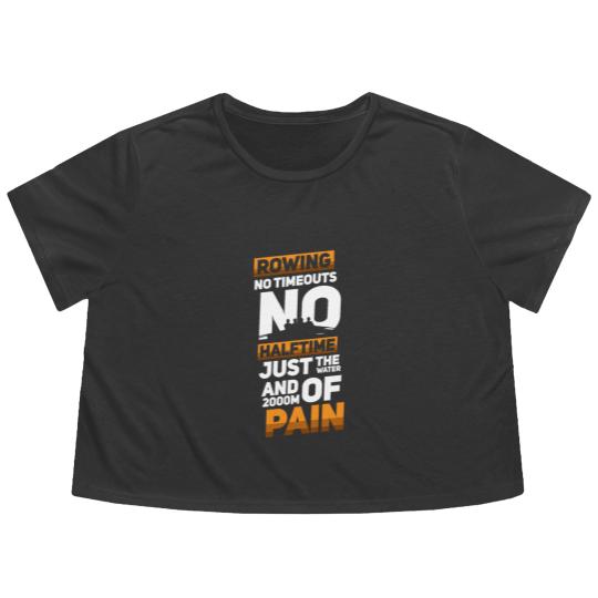 Discover Rowing Crew Boat Gift I Rower Row Team Flowy Cropped Tees