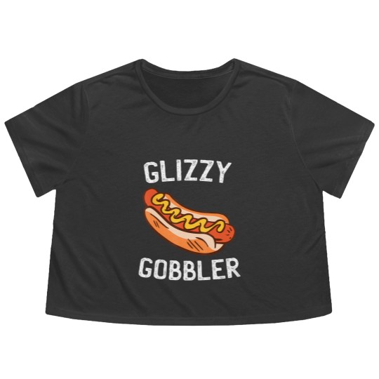 Discover glizzy gobbler Flowy Cropped Tees